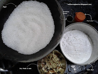 Ingredients for Bombay Karachi Halwa