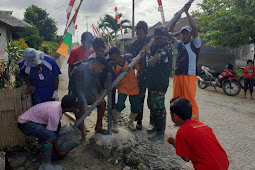 Satgas TMMD Ke-111 Tinggalkan Kesan Positif Untuk Warga Alusi Batjas dan Lorwembun