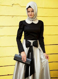 baju pesta muslimah atas bawah