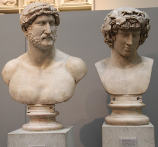 Homossexualidade na Roma Antiga - Adriano e Antínoo, Antinous, séc. 2 (Museu Britânico)
