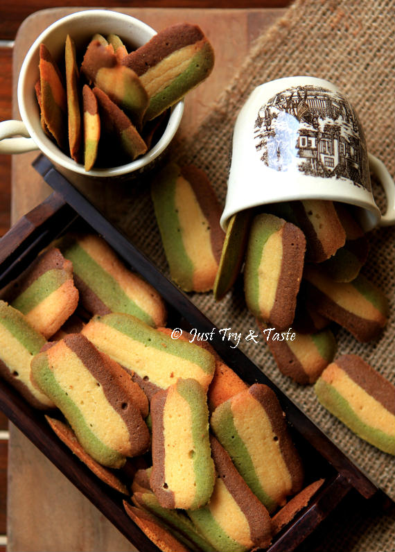 Resep Kue Kering Lidah Kucing Tiga Rasa Original Green Tea Dan Coklat Just Try Taste