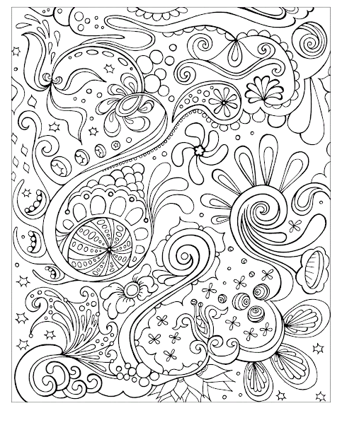 Abstract Coloring Pages To Print Has  Trendy Coloring Sheets For Teenagers  With