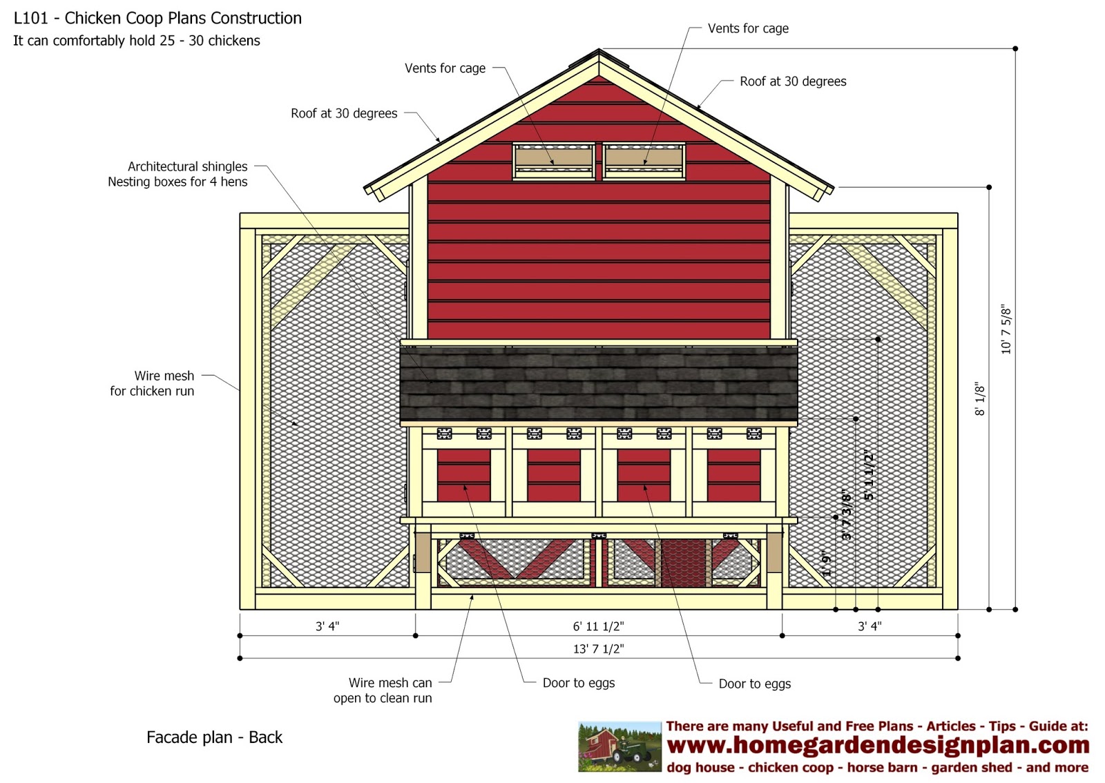 L101 - Chicken Coop Plans Construction - Chicken Coop Design - How To ...