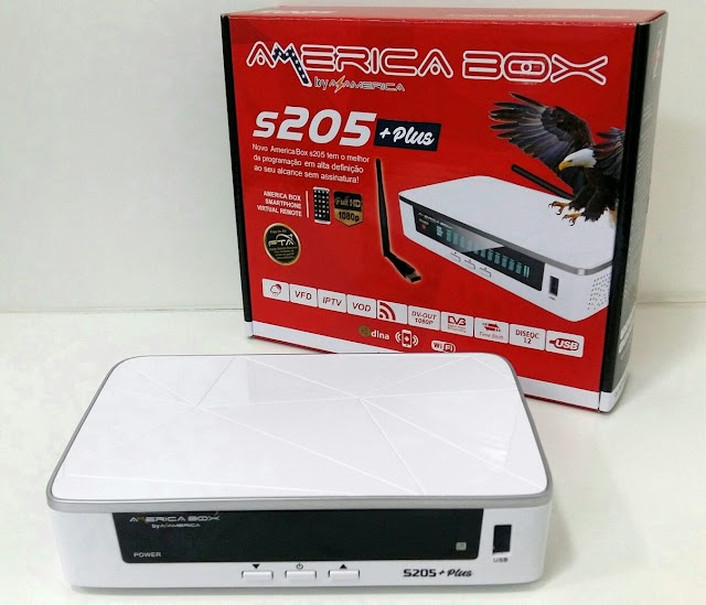 AMERICABOX S205 165 PLUS NOVA ATUALIZAÇÀO V1.38- 05/06/2020