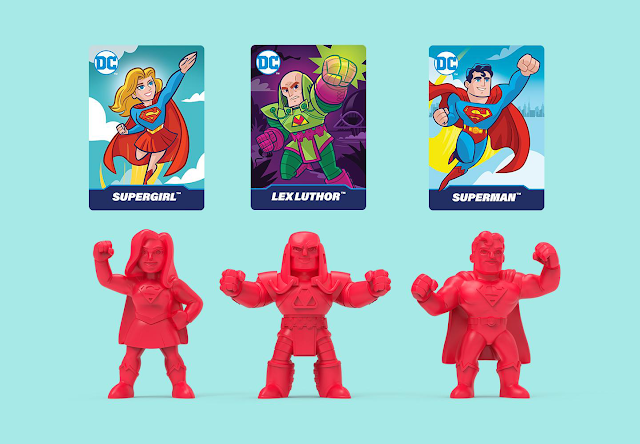 2023 Wendy's : DC Universe Mini Figures (Supergirl, Lex Luthor, Superman)