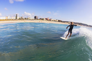 Surfing at Bondi Beach