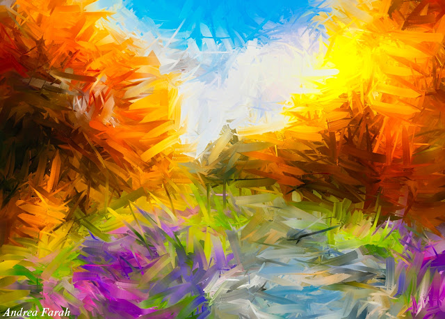 Abstract landscape painting 17