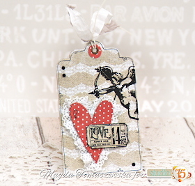 valentine card bookmark