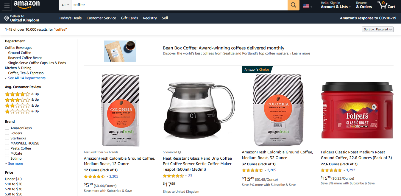 Amazon.Keyword.Coffee