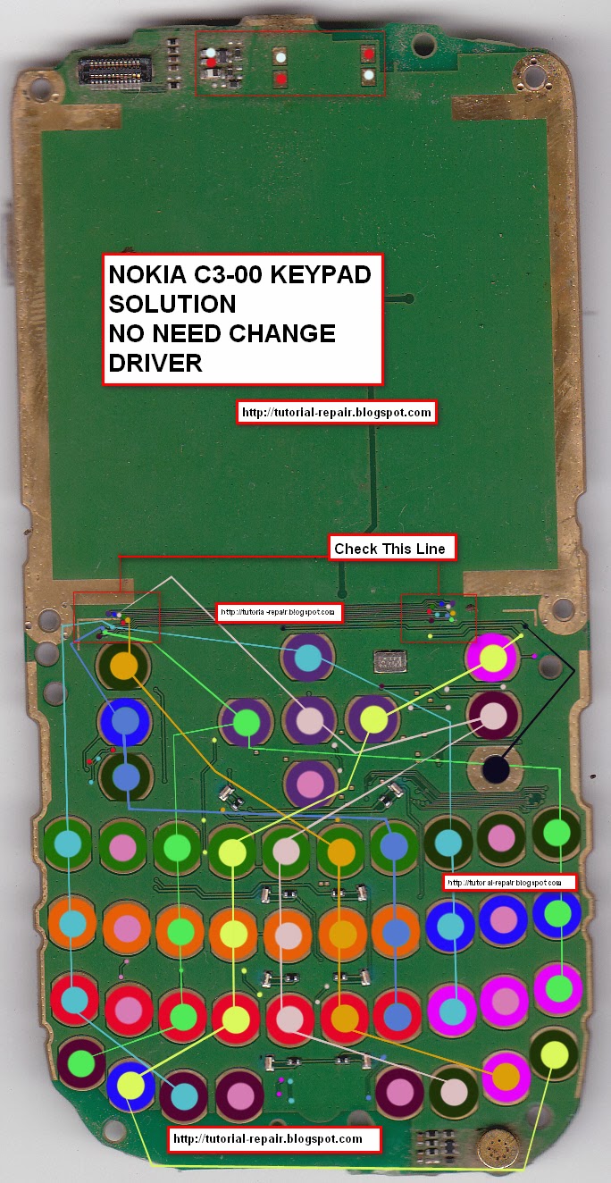 nokia c3-00 keypad track,nokia c3 keypad ways,jalur leypad nokia c3-00