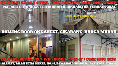 GAMBAR, ROLLING DOOR ONE SHEET, CIKARANG, HARGA, ROLLING DOOR ONE SHEET, PER METER, TERBARU, 2024