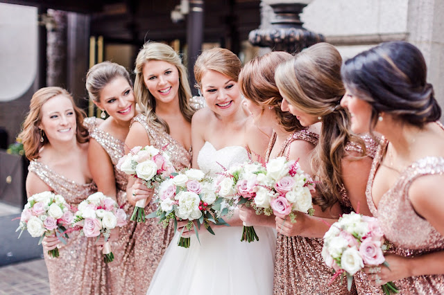 A classic formal winter wedding at the Hotel Monaco and The Belvedere in Baltimore, Maryland Photographed by Heather Ryan Photography