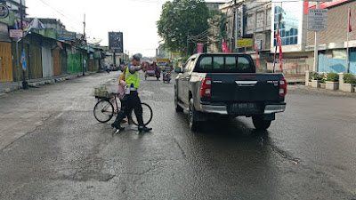 Cegah Kemacetan dan Kecelakaan Pada Pagi Hari, Sat Lantas Polres Aceh Tamiang Rutin Melaksanakan Strong Point 