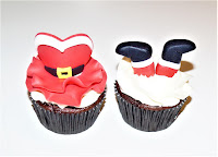 mr and mrs claus cupcake topper