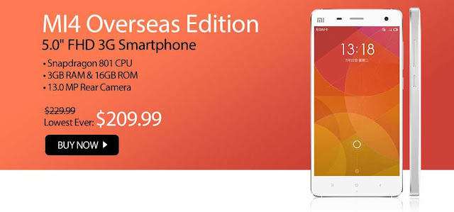 Xiaomi Brand Sale for mi4i overseas edition