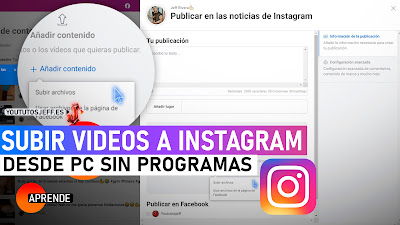 subir videos a instagram pc