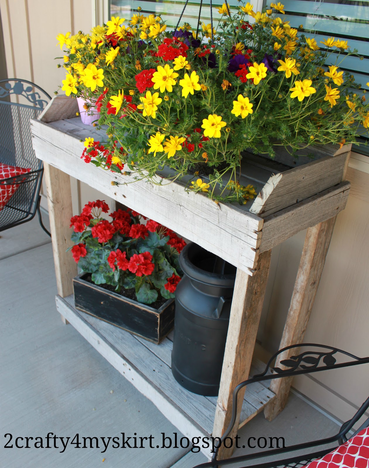 how to make a potting bench