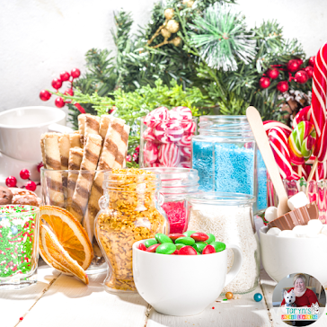 A hot cocoa staff snack bar like this is a great way to show your staff how much you appreciate them during the cold winter months.