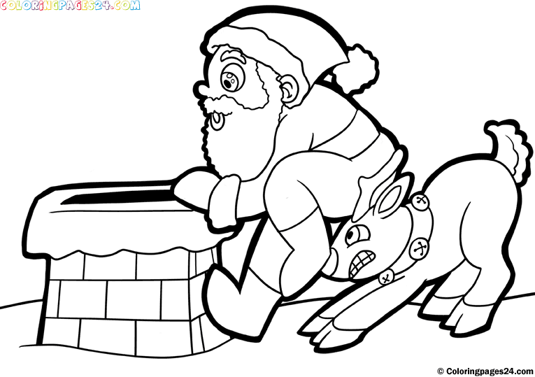 Download 3 Garnets & 2 Sapphires: Free Printables: Santa and Christmas-Themed Coloring Pages