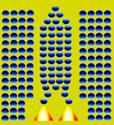 rocket launching optical illusions