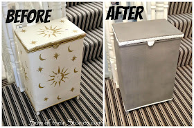 An old laundry basket given a revamp