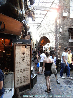 Stables Market in Candem, London. Mercado de los Establos en Camden, Londres.