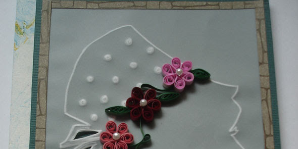 Paper quilling: Handmade card