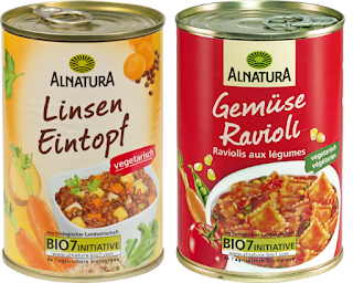 Alnatura Linsen-Eintopf & Gemüse-Ravioli