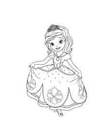 Sofia the first coloring pages