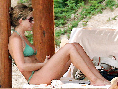 Fantasy Bikini Hollywood Celebrity Jennifer Aniston Bikinit Sexy Wallpaper