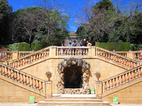 Escalinata del belvedere en el Parc del Laberint