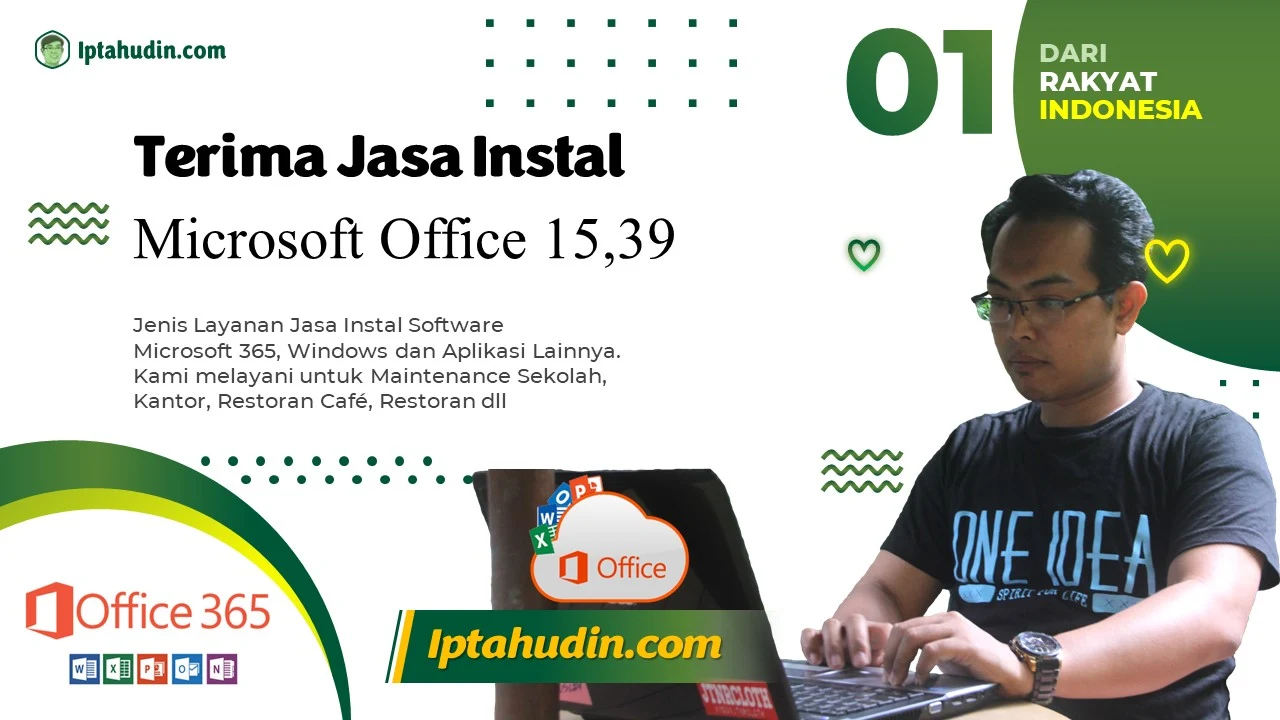 Jasa Instal	Microsoft Office 15,39 di Jakarta