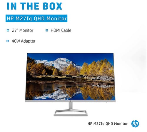 HP M27fq QHD Monitor with 27-inch IPS Display