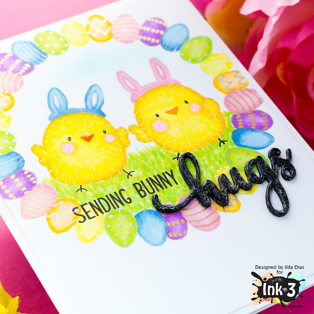 Easter Bunny Hugs Card | Ink On 3