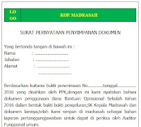 SURAT PERNYATAAN PENYIMPANAN DOKUMEN