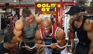  James Flex Lewis, Phil Heath and Dexter Jackson Biceps Excercise
