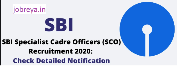 SBI 489 Specialist Cadre Officer Recruitment 2020