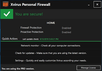 Xvirus Personal Firewall Pro with Promo Activation Key