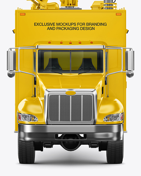TV Truck Mockup - Front View