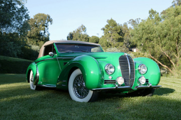 the cars of the art deco era featured swooping fenders long hoods and 