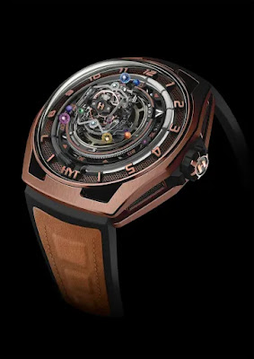 test et avis sur la montre HYT Conical Tourbillon Infinity Sapphire