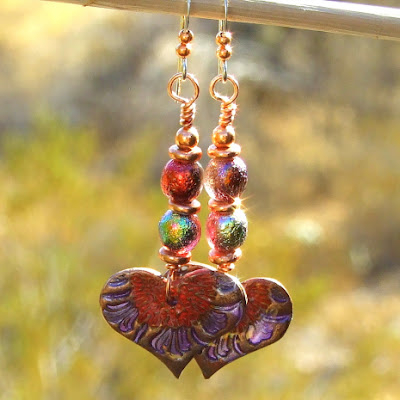valentines day heart flowers jewelry gift for women