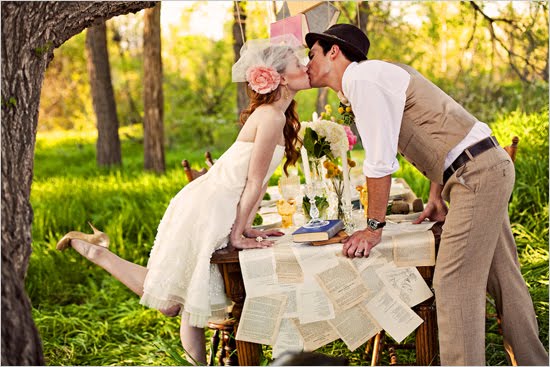 vintage literature wedding