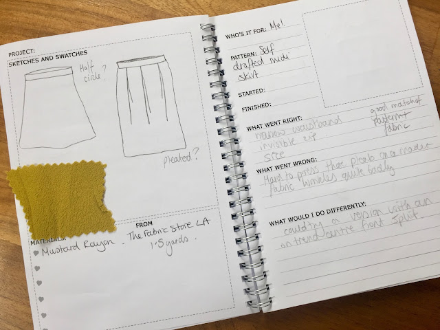 Diary of a Chain Stitcher: Planning a Handmade Wardrobe with Sewing Journals and Swatch Books