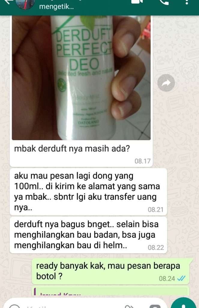 Testimoni Derduft Perfect Deo