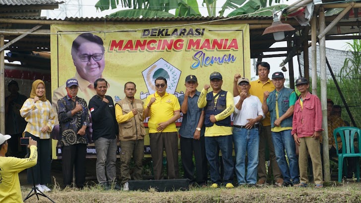 Golkar DIY Gelar Mancing Mania Sleman, Dukung Airlangga Hartarto Maju Capres 2024