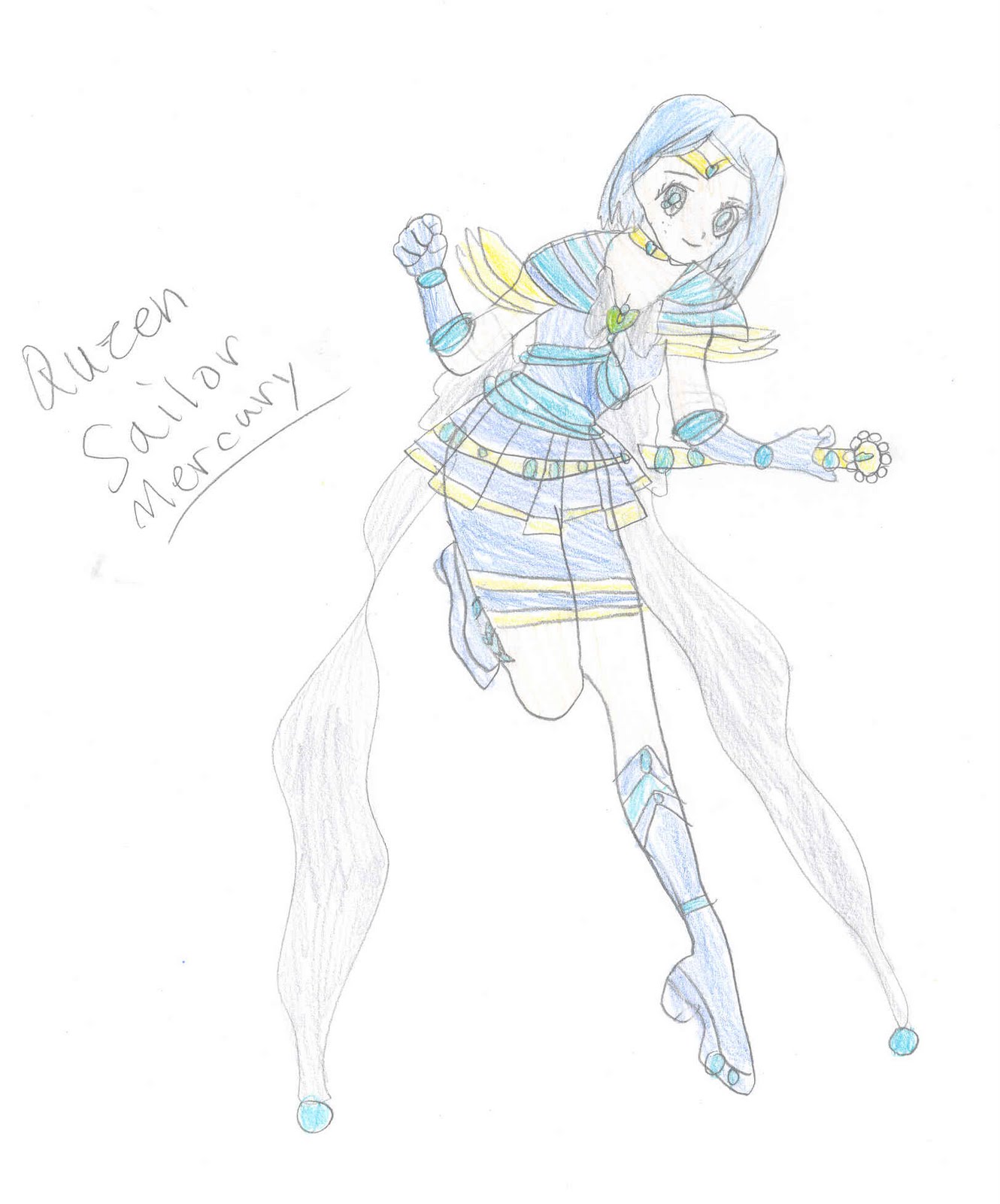 sailor mercury coloring pages