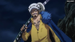 ワンピースアニメ 1024話 トラファルガー・ロー かっこいい トラ男 Trafalgar Law | ONE PIECE Episode 1024