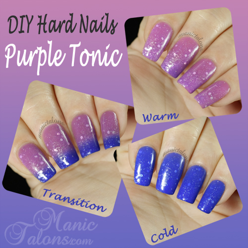 DIY Hard Nails Purple Tonic Swatch