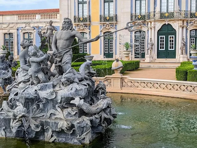 Neptune Fountain at Queluz Palace near Lisbon